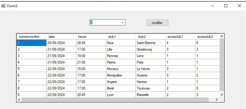 Projet LFP C# – capture 3